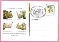 Niemcy 2001, cp.st. Sindelfingen, Wystawa Filat., fauna, nosorożec indyjski