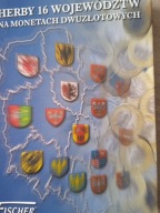 Herby 16 województw na monetach dwuzłotowych - w klaserze