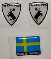 Naklejka wypukła 3D Szalony Łoś Volvo