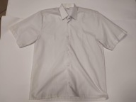 KOSZULA CHŁOPIĘCA KRÓTKI RĘKAW BIAŁA r. 34/152 nr 670B