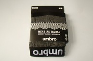 UMBRO TRUNKS Bokserki Męskie 2 Pack black/grey r.M