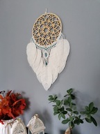 Łapacz snów Makrama BOHO koraliki piórka mandala