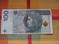 100zł 2012r SERIA BY UNC