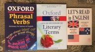 Zestaw 5 książek Literary Terms Słownik idiomów