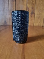 Wazonik * czarne szkło * HORTENSJA