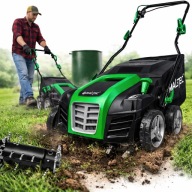 Wertykulator Aerator Elektryczny 2800W 40cm, Duży Kosz 58L, 3w1