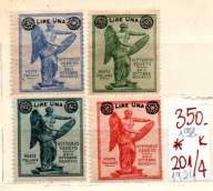 Włochy 198 , nr 201/ 4 , komplet , wydanie 1924