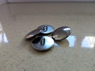 GUZIK METALOWY - CIEMNY NIKIEL - guziki - 20 mm
