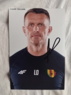Zdjęcia 10x15 autograf Korona Kielce Leszek Ojrzyński sezon 2022/23 Trener