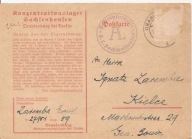 KONZENTRATIONSLAGER SACHSENHAUSEN ORANIENBURG -postkarte -obieg do KIELCE