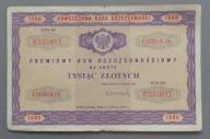 PREMIOWY BON OSZCZĘDNOŚCIOWY 1000 ZŁ z 1971 roku