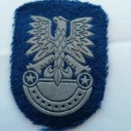 Naszywka orzełek niebieski wojska obrony wybrzeża