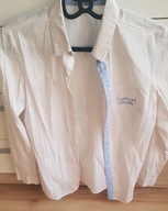 BIAŁA KLASYCZNA KOSZULA DŁUGI RĘKAW ROZPINANA GUZIKI 38