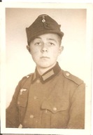 WEHRMACHT -TRZECIA RZESZA -ŻOŁNIERZ-PORTRET-zdjęcie -mały format -1941 rok