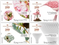 Portugalia 2024 Znaczki ** porcelana ceramika kwiaty ptaki