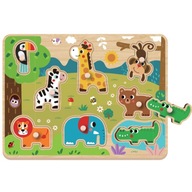 2Kids Toys Drewniane Puzzle Safari