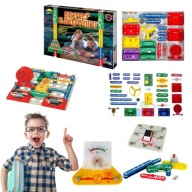 ZABAWKA EDUKACYJNA ZESTAW EDUKACYJNY SEKRETY ELEKTRONIKI DLA DZIECI NAUKA