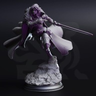 Fighter Morgana Lynch - DM Stash - figurka RPG DnD D&D - druk 3D 14K