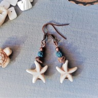 SURF kremowy howlit rozgwiazda granatowa lawa kokos BlackberriesArts