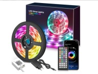 Taśma LED 15m RGB 5050 Bluetooth Pilot Aplikacja Zestaw Ledy