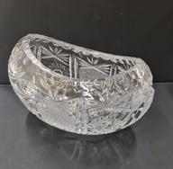 Gondola misa kryształowa w kształcie łódki PRL