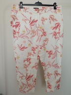 spodnie materiałowe kwiaty proste bexleys strecz 44 średni stan