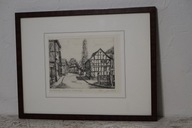 Plakat Rycina Vintage Retro Design