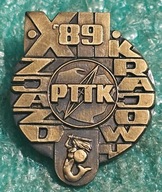 ODZNAKA XII ZJAZD KRAJOWY PTTK WARSZAWA 1989