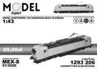 Siemens 1293 206 Vectron LokoTrain - Model kartonowy