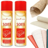 2x SPRAY KLEJ TAPICERSKI DO TKANIN MATERIAŁÓW PIANKI FILCU WEŁNY MATERIAŁU
