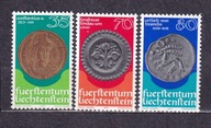 LIECHTENSTEIN** Srebrne i złote monety Mi 677-79