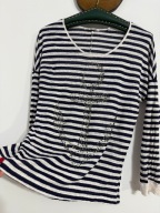 235 paski kotwica klasyczna Rich & Royal M cekiny kotwica 100% len