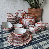 Vintage, Piękny serwis do herbaty z Gejszą