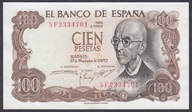 Hiszpania 100 Peseta 1970
