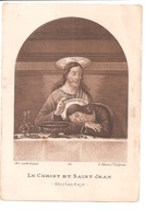 JEZUS I ŚWIĘTY JAN - obrazek z lat 40-tych.