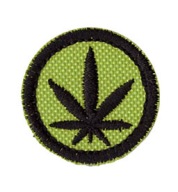 GANJA, TRAWKA, LITEK, ZIOŁO ____ ŁATKA, NASZYWKA 3,5cm