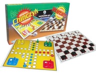 GRA PLANSZOWA CHIŃCZYK WARCABY 9 WARIANTÓW GRY DLA 4 I 6 GRACZY