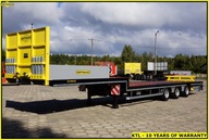 Naczepa nisko-podłoga JUMBO, ład. 30T, podłoga drewno, zamki do KONTENERÓW