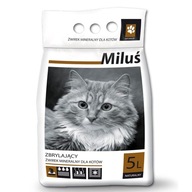 ŻWIREK DLA KOTA ZBRYLAJĄCY BENTONITOWY MINERALNY MILUŚ 5L