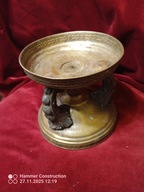 podstawa starej przedwojennej patery posrebrzana