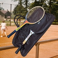 Drewniane rakiety do tenisa plus pokrowiec w stylu retro!