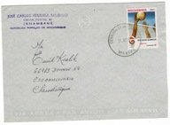 Mozambik 1987 Koperta Znaczek sport igrzyska olimpijskie Olimpiada siatkówk