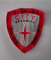 emblemat - naszywka ochrona - CITY SECURITY
