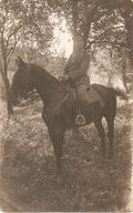 Zdjęcie żołnierza pruskiego na koniu 6.VII.1918 – oryginał
