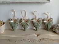 KORONKOWE SERCA SERDUSZKA -ZAWIESZKI komplet 4 szt