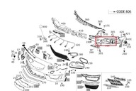 MERCEDES SL R231 Slizg zderzaka przod lewy OE