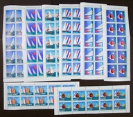 ARKUSZE MŚ w KLASIE FINN - KOMPLET - Fi 1438-1445** 1965r