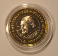 WATYKAN 2005 - 1 EURO JAN PAWEŁ II - SPECIMEN - PRÓBA - PIĘKNA, RZADKOŚĆ