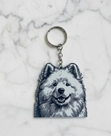 Porządny breloczek na co dzień BRELOK zawieszka do kluczy samoyed