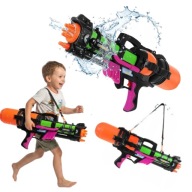 DUŻY PISTOLET NA WODĘ XXL AUTOMATYCZNY MIOTACZ ZASIĘG 6M DLA DZIECI KARABIN